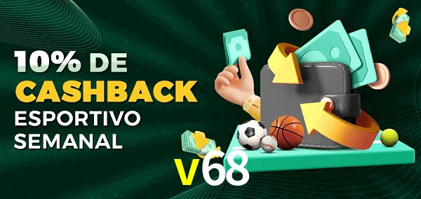 10% de bônus de cashback na v68